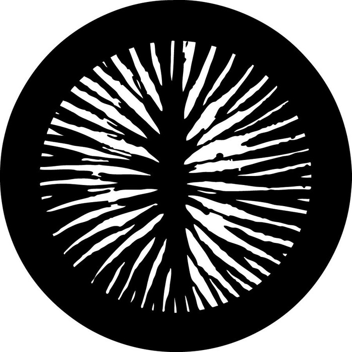 Rosco Laboratories 78708 "Fissures" Pattern Steel Gobo 78708