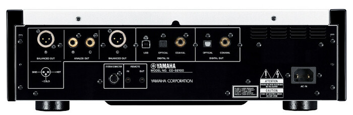 Yamaha CD-S2100SL Hi-Fi Integrated CD Player With USB DAC Audio, Silver