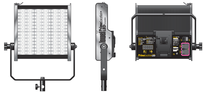 Lowel Light Mfg PL-92VTU Prime Location Tungsten Color 2 LED Light Kit With V-Lock Battery Plate