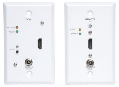 Tripp Lite B126-1A1-WP HDMI Over Cat5 / Cat6 Extender for Extended Range Wallplate Transmitter & Receiver B126-1A1-WP