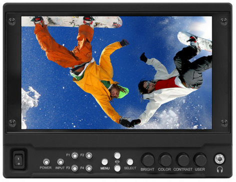 Marshall Electronics V-LCD71MD 7" Full Resolution 1920 x 1080 Camera-Top Monitor with Modular Input/Output V-LCD71MD