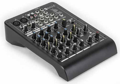 RCF L-PAD 6X 6-Channel Compact Mixer with Built-In Effects and 2 XLR Inputs LIVEPAD-6X