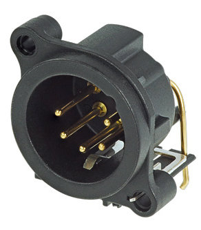 Neutrik NC5MAH 5-Pin XLR-M Horizontal PCB Mount Connector NC5MAH