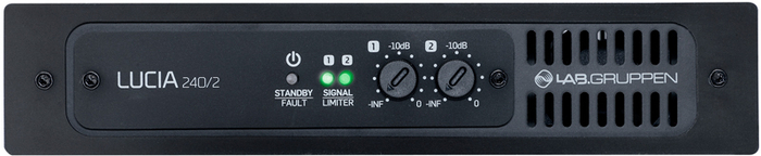 Lab Gruppen LUCIA-240/2 2 x 120W Commercial Power Amplifier with DSP LUCIA-240/2