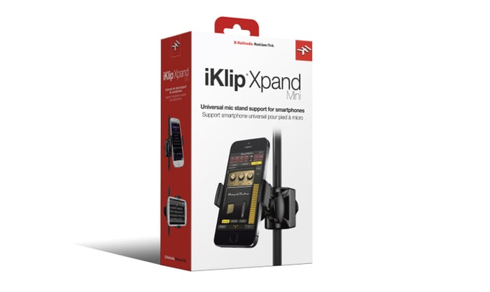 IK Multimedia iKlip Xpand Mini Universal Microphone Stand Mount for Smartphones IKLIP-XPAND-MINI