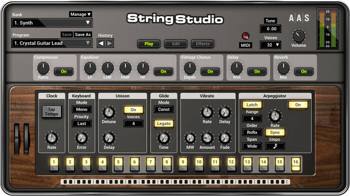 Applied Acoustics Systems STRING-STUDIO-VS2 String Studio VS-2 String Modeling Software Plug-in