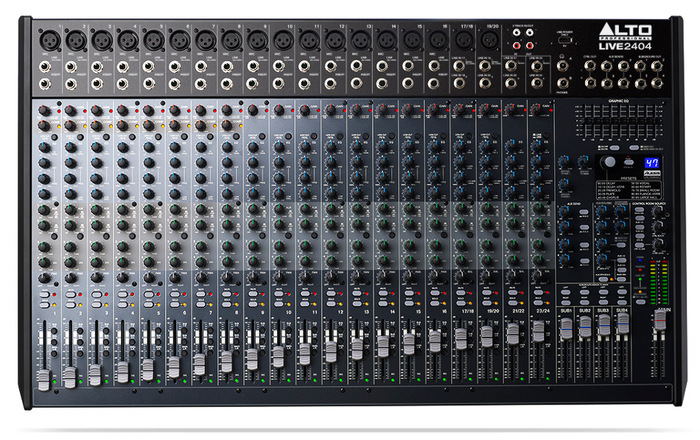 Alto Professional LIVE-2404 Live 2404 24-Channel 4-Bus Mixer With USB Interface And Built-In DSP Effects