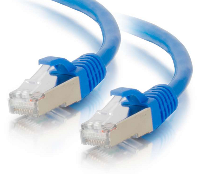 Cables To Go 00807 35FT CAT6 Snagless Shielded Network Patch Cable In Blue