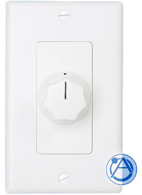 Atlas Sound AT10D Attenuator 10w 70v Decora style with white and ivory faceplates AT10D