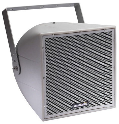 Biamp R.25-94TZ 8" 2-Way Full Range Speaker With Transformer, Weather Resistant, Grey