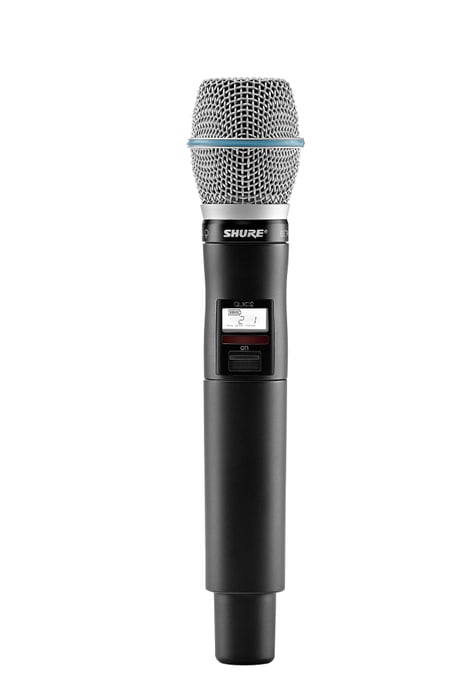 Shure QLXD2/B87C Digital Handheld Transmitter With Beta 87C Mic Capsule