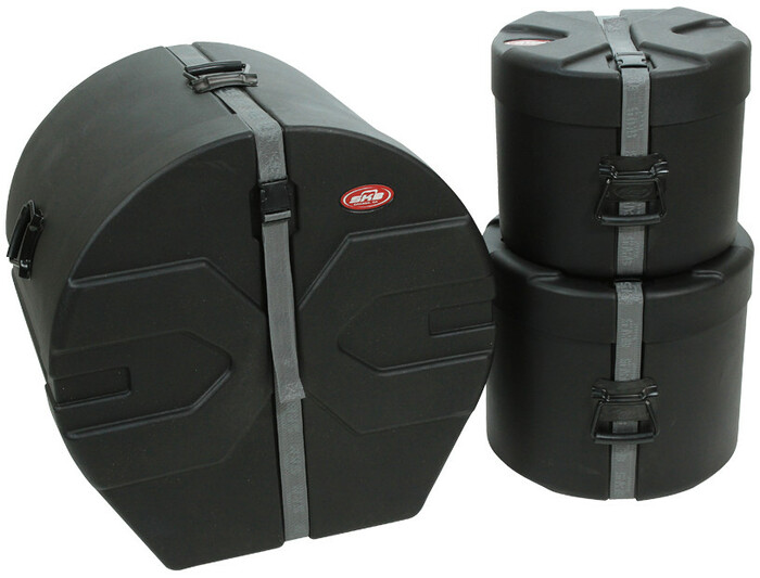 SKB Cases 1SKB-DRP1 3 Piece Drum Case Kit - 10"x12", 12"x14", 18"x22" 1SKB-DRP1