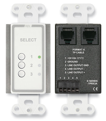Radio Design Labs D-TPRX3A 3 Input Format-A Source Selector D-TPRX3A