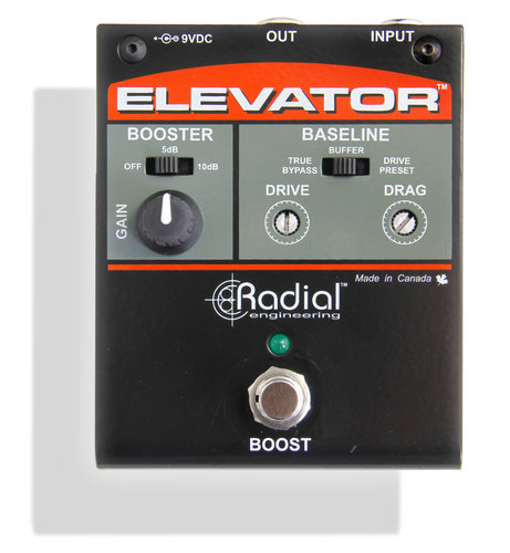 Radial Engineering ELEVATOR Multi-Level Booster and Buffer Pedal for Guitar ELEVATOR-RADIAL