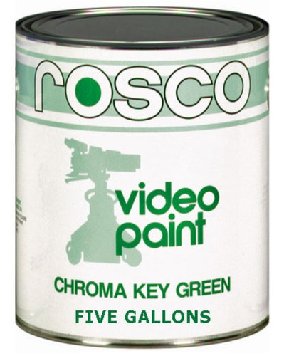 Rosco Laboratories 5711 5 Gallons of Chroma Key Green Paint 150057110640