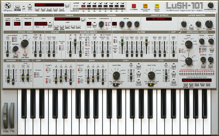 D16 Group LuSH-101 Polyphonic Synthesizer Software Instrument Plugin LUSH-101