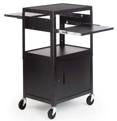 Bretford Manufacturing CA2642DNS-E5 Adjustable Multimedia Cab Cart with 5" Caster CA2642DNS-E