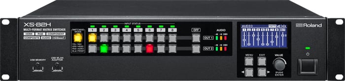 Roland System Group XS-82H 8-in x 2-out Multi-Format AV Matrix Switcher XS-82H