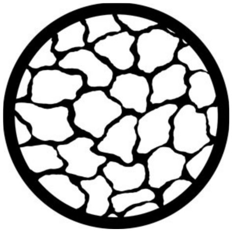 Rosco Laboratories 78650 Giraffe Texture 1 Steel Gobo 78650