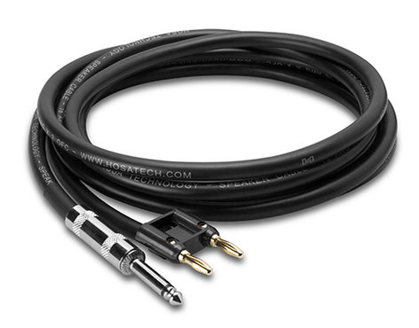 Hosa SKJ-625BN 25 ft 16 AWG 1/4" TS to Dual Banana Speaker Cable SKJ625BN