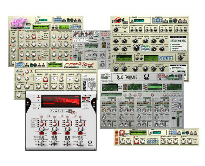 OHM Force ALL-EFFECTS-BUNDLE All Effects Bundle All Ohm Force Effect Software Plugins Bundle With OhMyGod