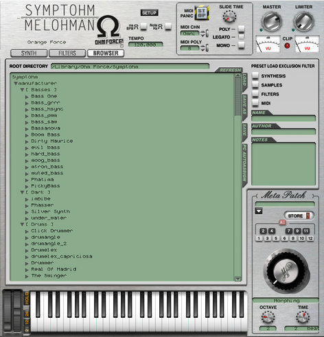 OHM Force Symptohm Sample Player/Granular Synthesizer Virtual Instrument Software Plugin