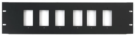 Chief DCR-3X6 3RU Decora Panel For 6 Devices
