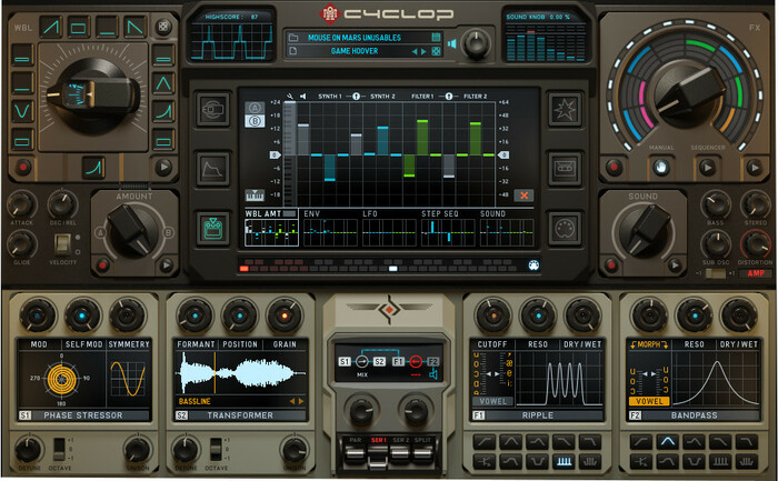 Sugar Bytes Cyclop Bass Synthesizer Software Instrument Plugin CYCLOP