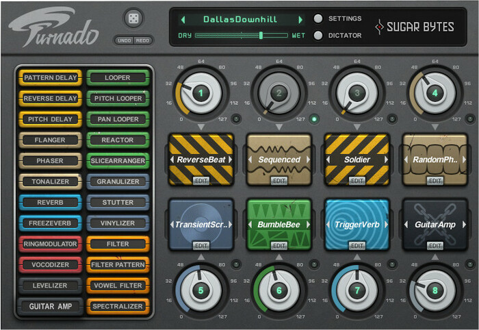 Sugar Bytes Turnado Real-Time Audio Manipulation Software Plugin TURNADO
