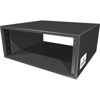 Grundorf Corp RSB-04DB 4 Space Rack Shell in Black Finish RSB-04DB