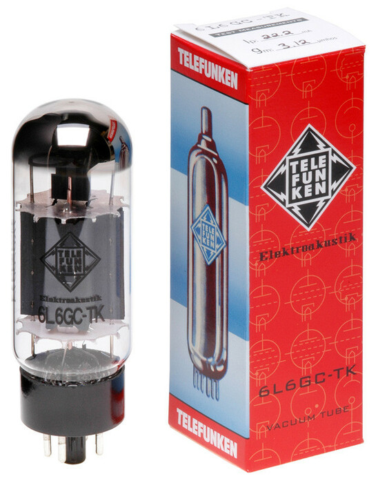 Telefunken Elektroakustik 6L6GC-TK Black Diamond Series Power Amplifier Vacuum Tube 6L6GC-TK