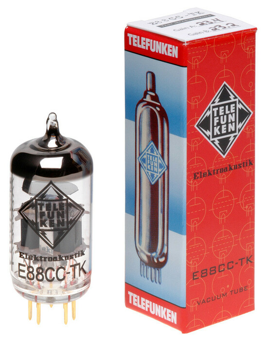 Telefunken Elektroakustik E88CC-TK Black Diamond Series Preamplifier Vacuum Tube E88CC-TK
