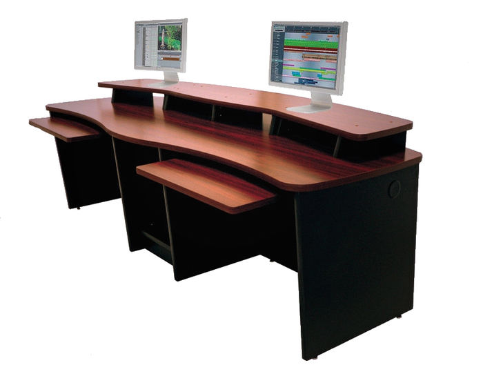 Omnirax Gemini Two-Person Workstation Console with 20 Total Rack Spaces GEMINI-OMNIRAX
