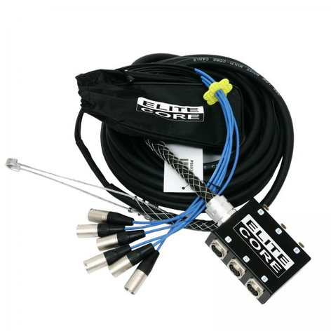 Elite Core Audio PS6030 30 ft 6-Channel Fan to Box Stage Snake, No Returns PS6030