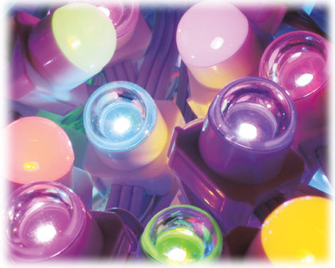 Philips Color Kinetics 101-000076-07 iColorFlex MX gen2 50 Light Strand with 12" On-Center Clear Dome Nodes in Black 101-000076-07