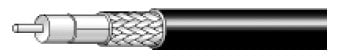 West Penn 25841-1000 Cable Coax, RG6/U 18GA solid, Plenum, Double Shield, 1000' 25841-1000