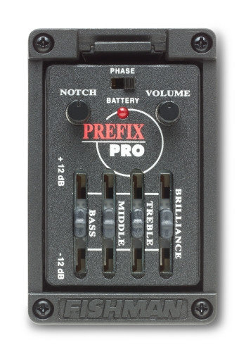 Fishman PRO-MAN-P01 Prefix Pro Narrow Format Acoustic Guitar Preamp System