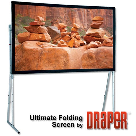 Draper Shade and Screen 241186 161" (77.5"x138.5") HDTV Rear Projection Ultimate Folding Screen 241186