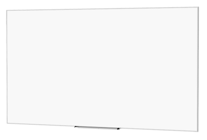 Da-Lite 28273 46" X 73.5" IDEA Single Panel Projector Screen And Whiteboard, 24" Marker Tray