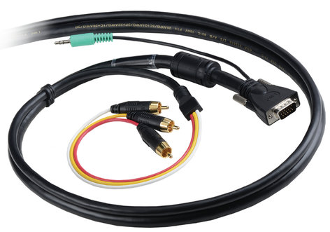Liberty AV Solutions E-2V2AC3-50 Liberty VGA and PC Audio with Triplex Audio/Video RCA combination cable E-2V2AC3-50