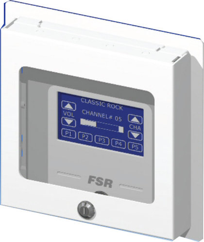 FSR, Inc WB-PS5G 5-Gang Locking Wallplate with Window WB-PS5G