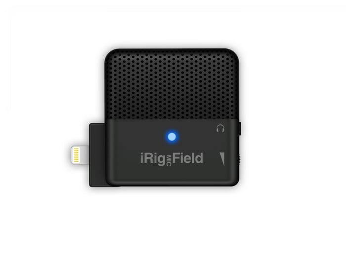 IK Multimedia IRIG-MIC-FIELD IRig Mic Field Stereo Condenser Field Microphone With Lightning Connector For IOS Devices