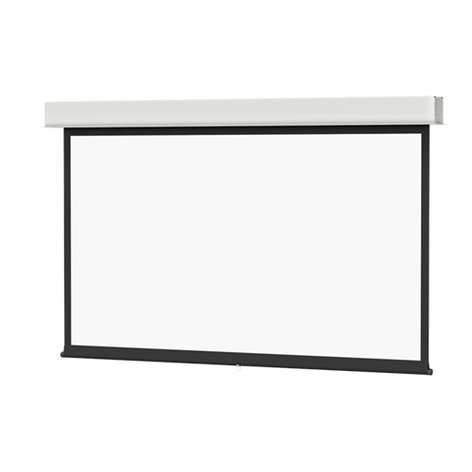 Da-Lite 34711 50" X 80" Advantage Manual High Contrast Matte White Projection Screen, CSR