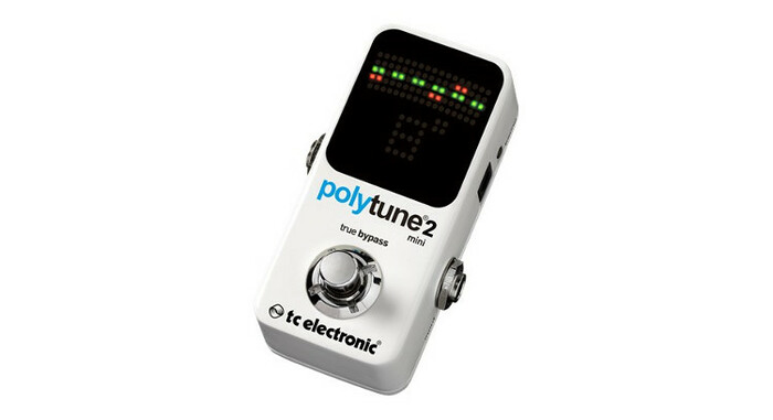 TC Electronic PolyTune 2 Mini Polyphonic Tuner Guitar Pedal POLYTUNE-2-MINI