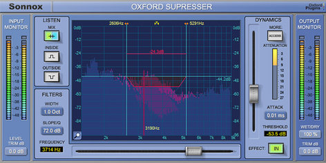 Sonnox OXFORD-SUPRESSER-DS Oxford SuprEsser DS DeEssing AAX DSP Plugin