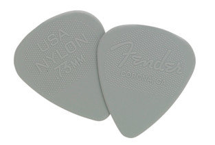 Fender 351 Shape Nylon Picks Nylon -Slip Grip Picks, 12-Pack