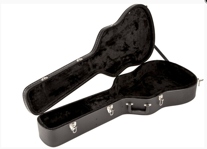 Fender 099-6203-306 Flat-Top Dreadnought Acoustic Guitar Case Black Hard Case For Dreadnought/12-String Acoustic Guitars