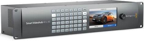 Blackmagic Design VHUBSMART6G4040 Smart Videohub 40 x 40 Multi Format SD HD and Ultra HD 6G-SDI Router VHUBSMART6G4040