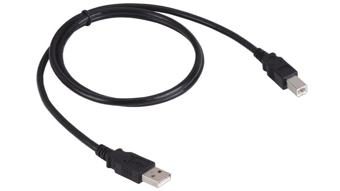 Liberty AV E-USBAB-15 15 Ft USB 2.0 Type A Male To Type B Male Cable