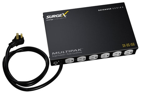 SurgeX SX-DS-156 Defender Series MultiPak 6 Outlet Surge Supressor